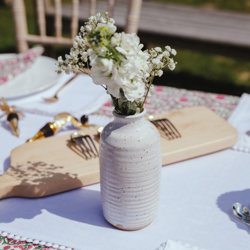 Handmade White Glazed Vase