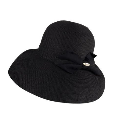 Wide Brim Black Chloé Hat