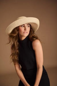 Wide Brim Natural Deborah Hat 