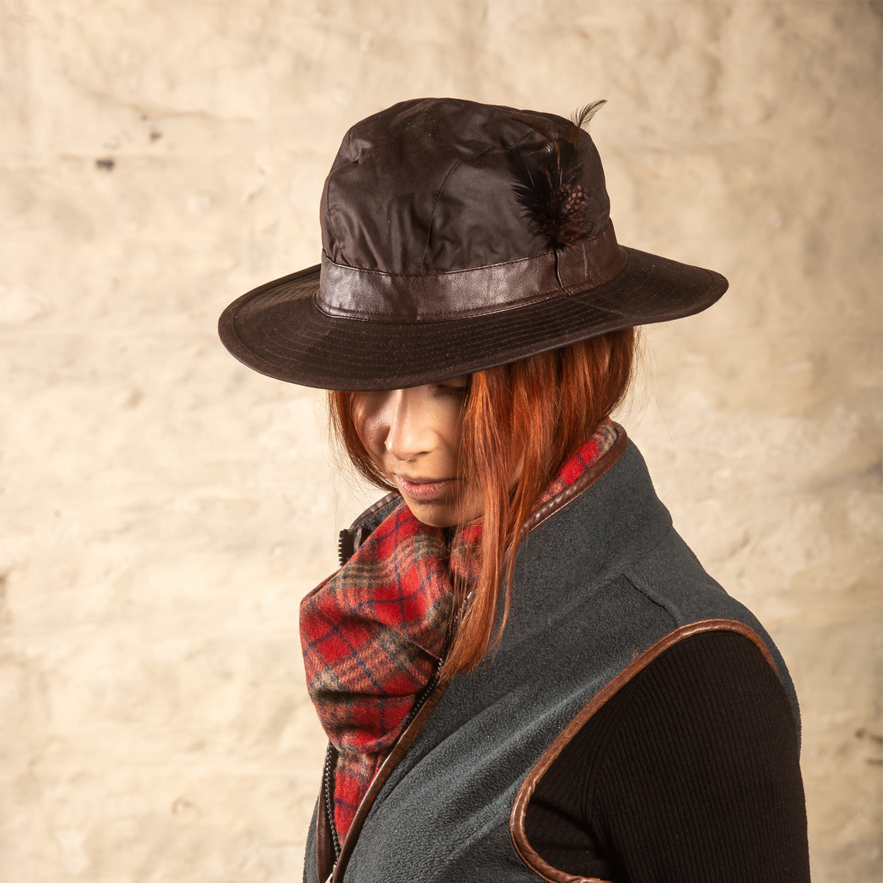 Brown Aussie Wax Hat
