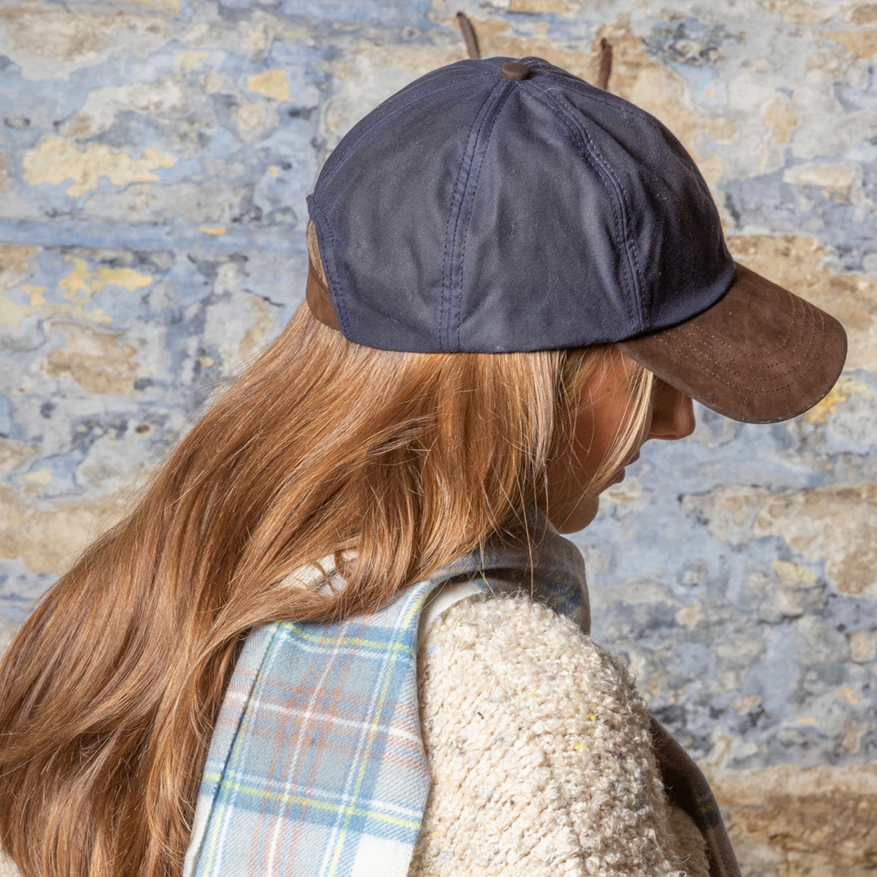 Navy Wax Baseball Cap
