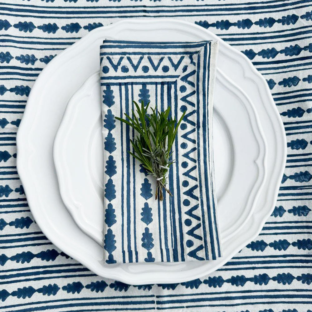 Blue Stripe Cotton Napkin