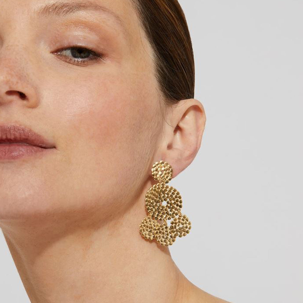 Lucky Gold Sequin Earrings