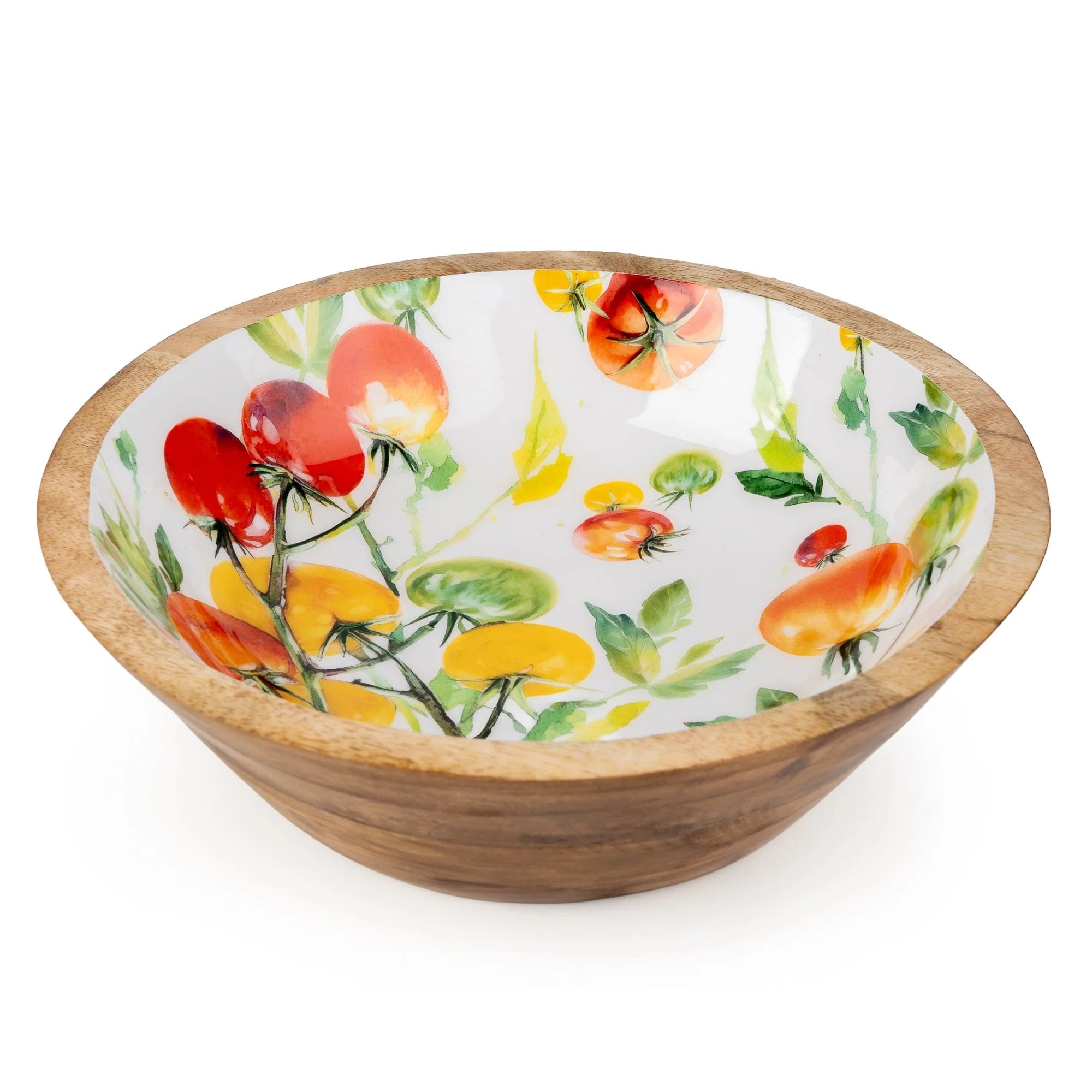 Mango Wood Tomato Salad Bowl