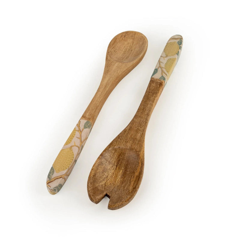 Mango Wood Fruits Salad Servers