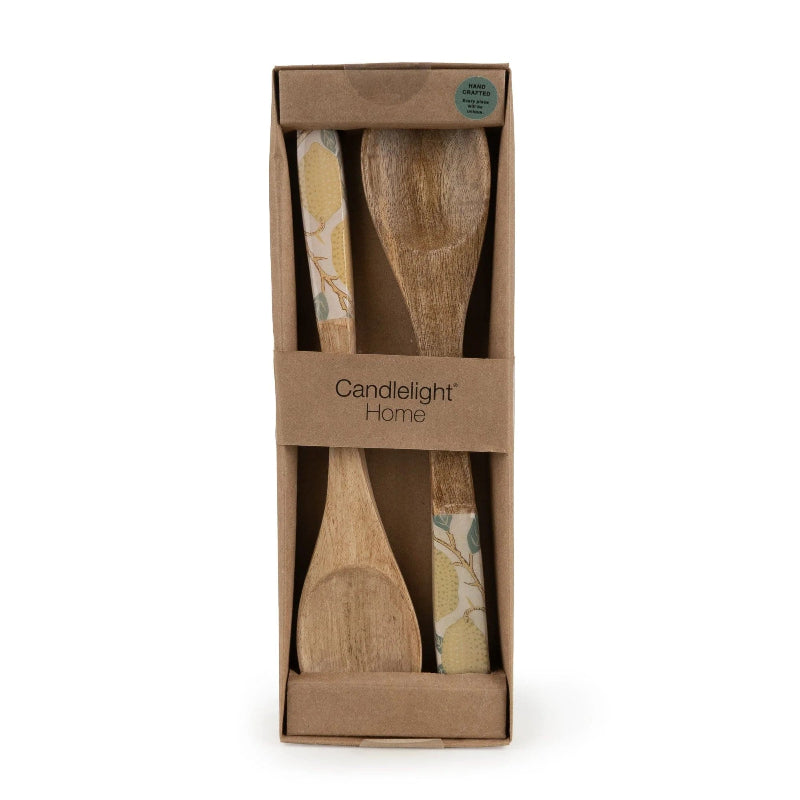Mango Wood Fruits Salad Servers