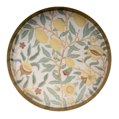 Large Round Metal Enamel Fruits Tray