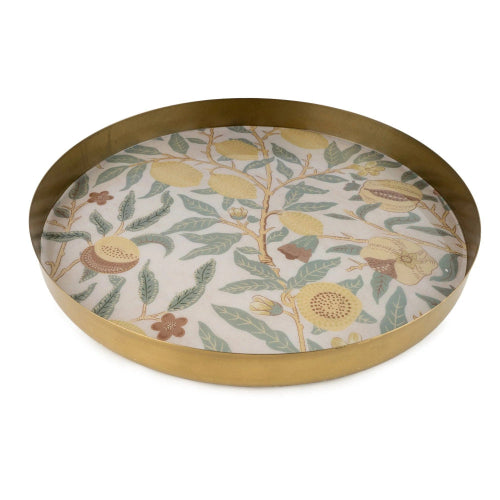Large Round Metal Enamel Fruits Tray