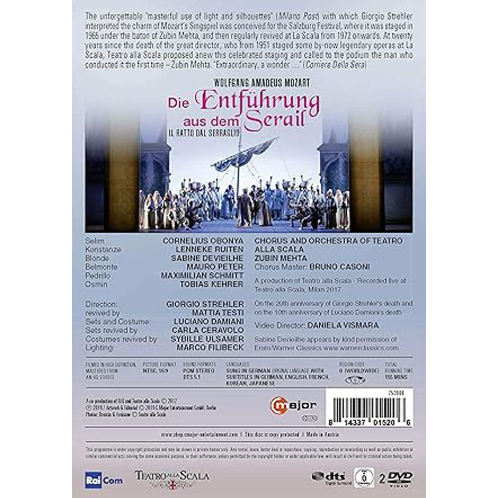 Die Entfuhrung aus dem Serail DVD