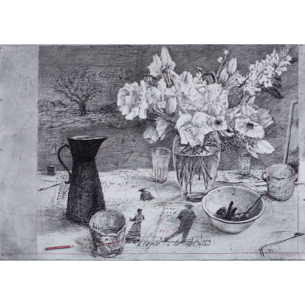 Drawing for L'Orfeo 2025 Greetings Card By William Kentridge