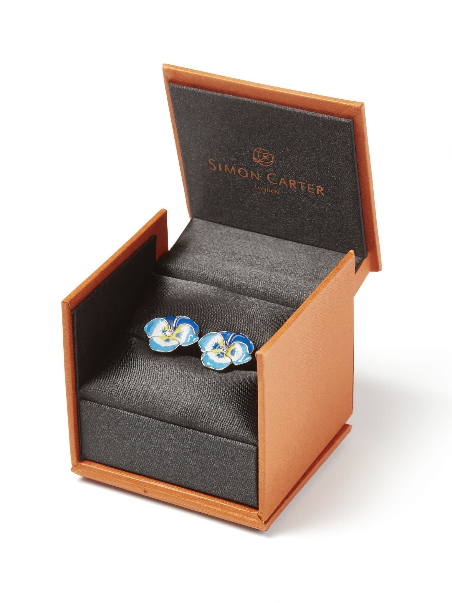 pansy cufflinks