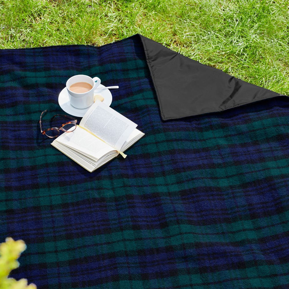 Tartan Blackwatch Eventer Pure New Wool Picnic Rug