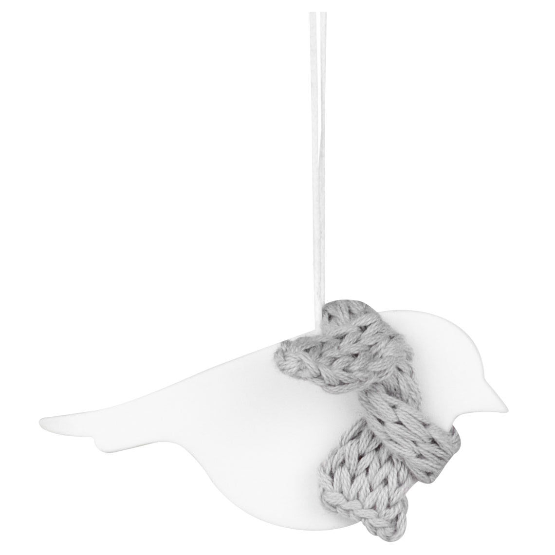 White Porcelain Robin Decoration