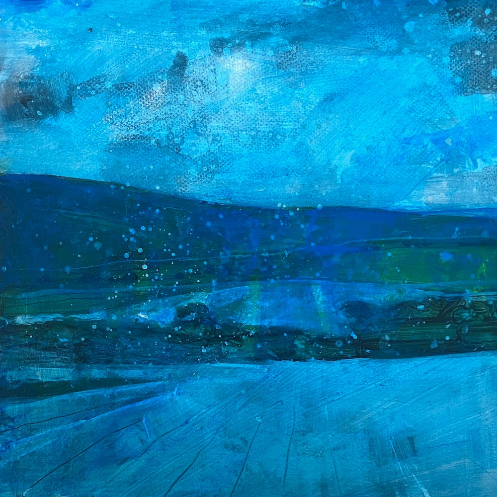 First Snow on the Downs near Glyndebourne 