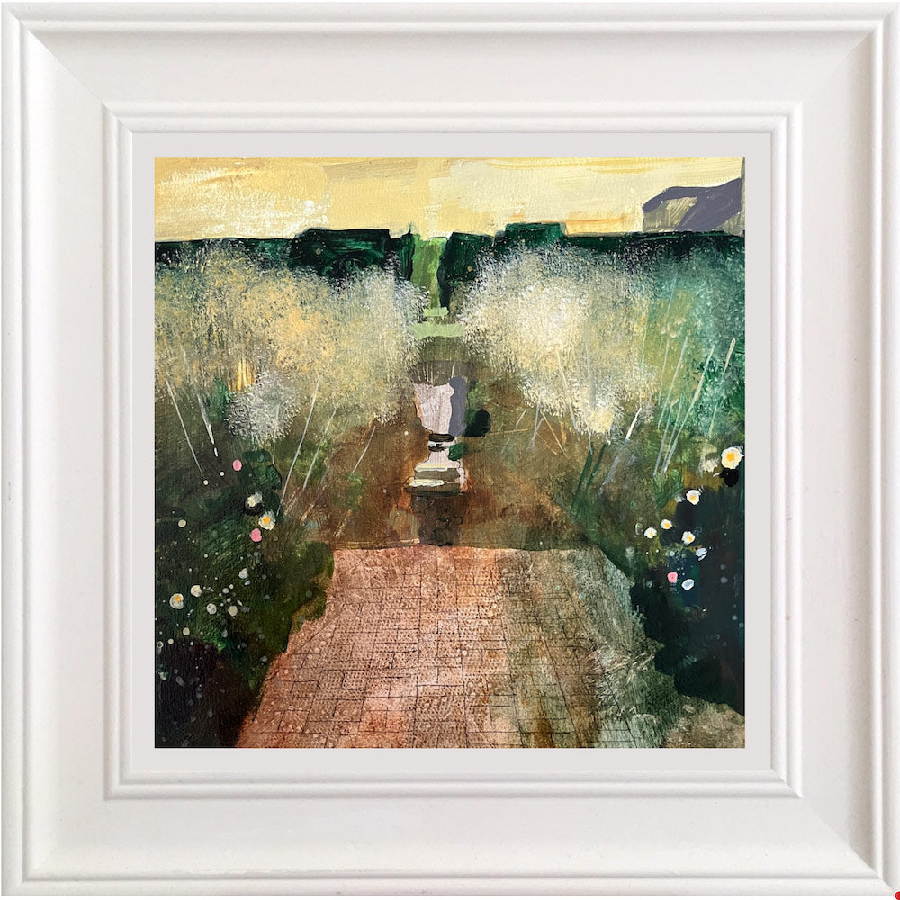Floral walkways and decorative Urn