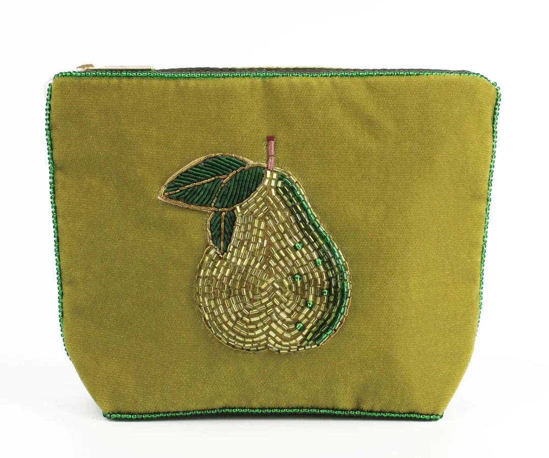 Pear Velvet Purse