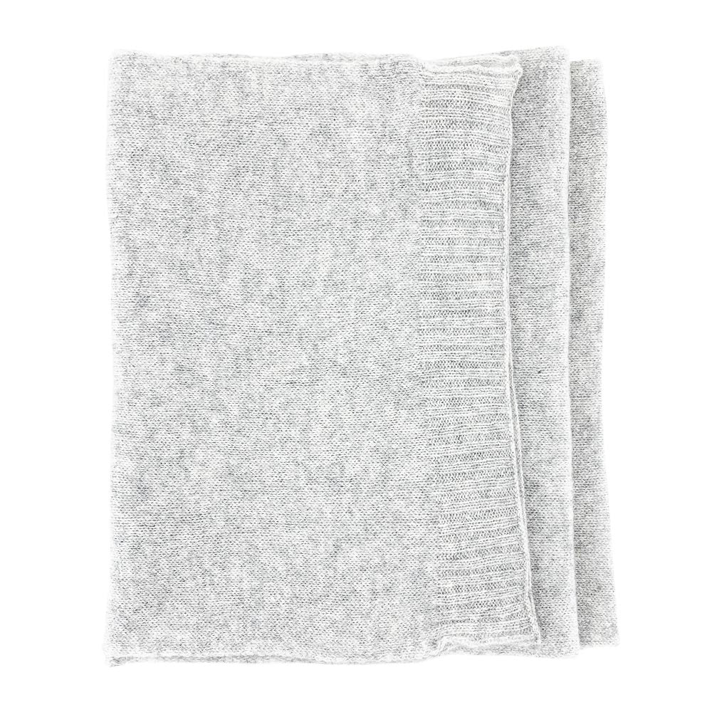 Grey Pure Cashmere Scarf