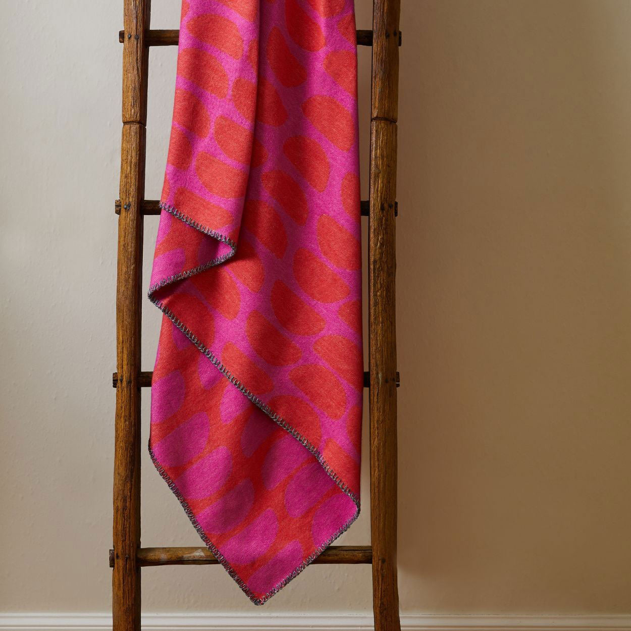 Halfmoon Pink Cotton Throw