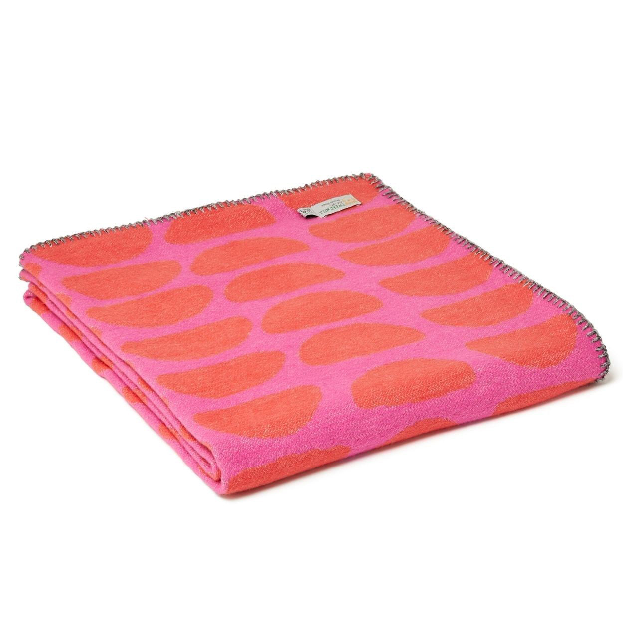 Halfmoon Pink Cotton Throw