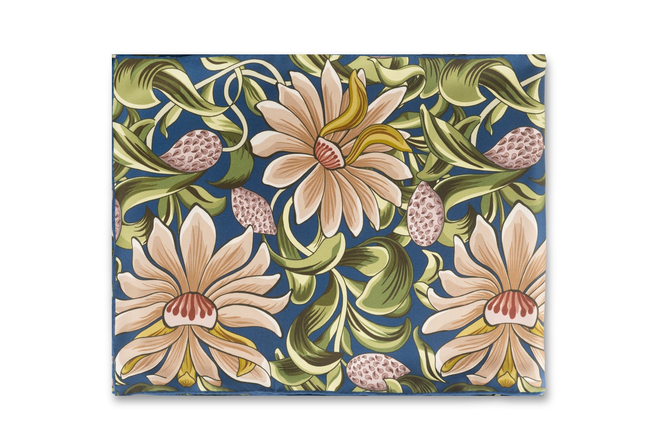 Long Collar Honeysuckle Silk Scarf