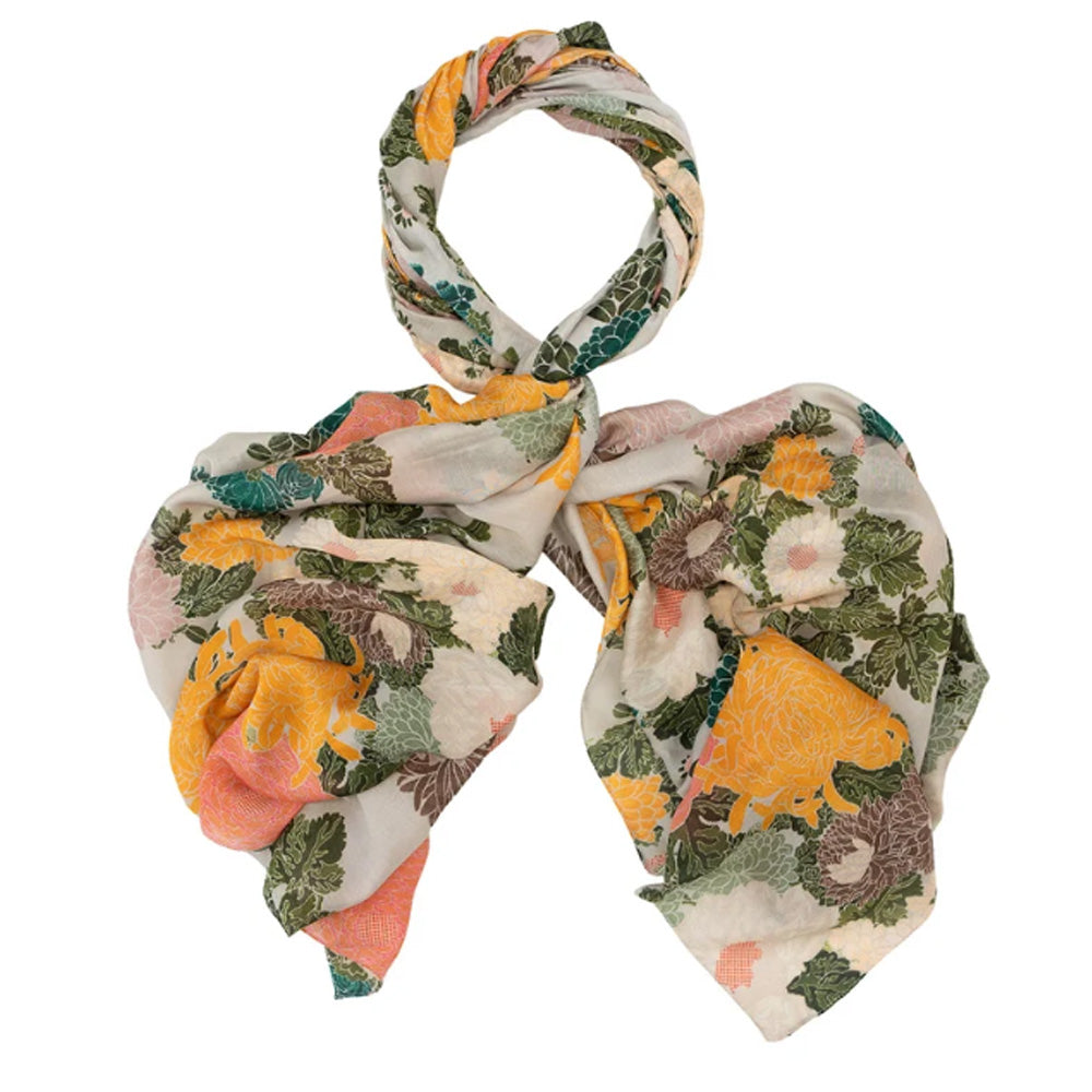 Jacquard Floral Scarf