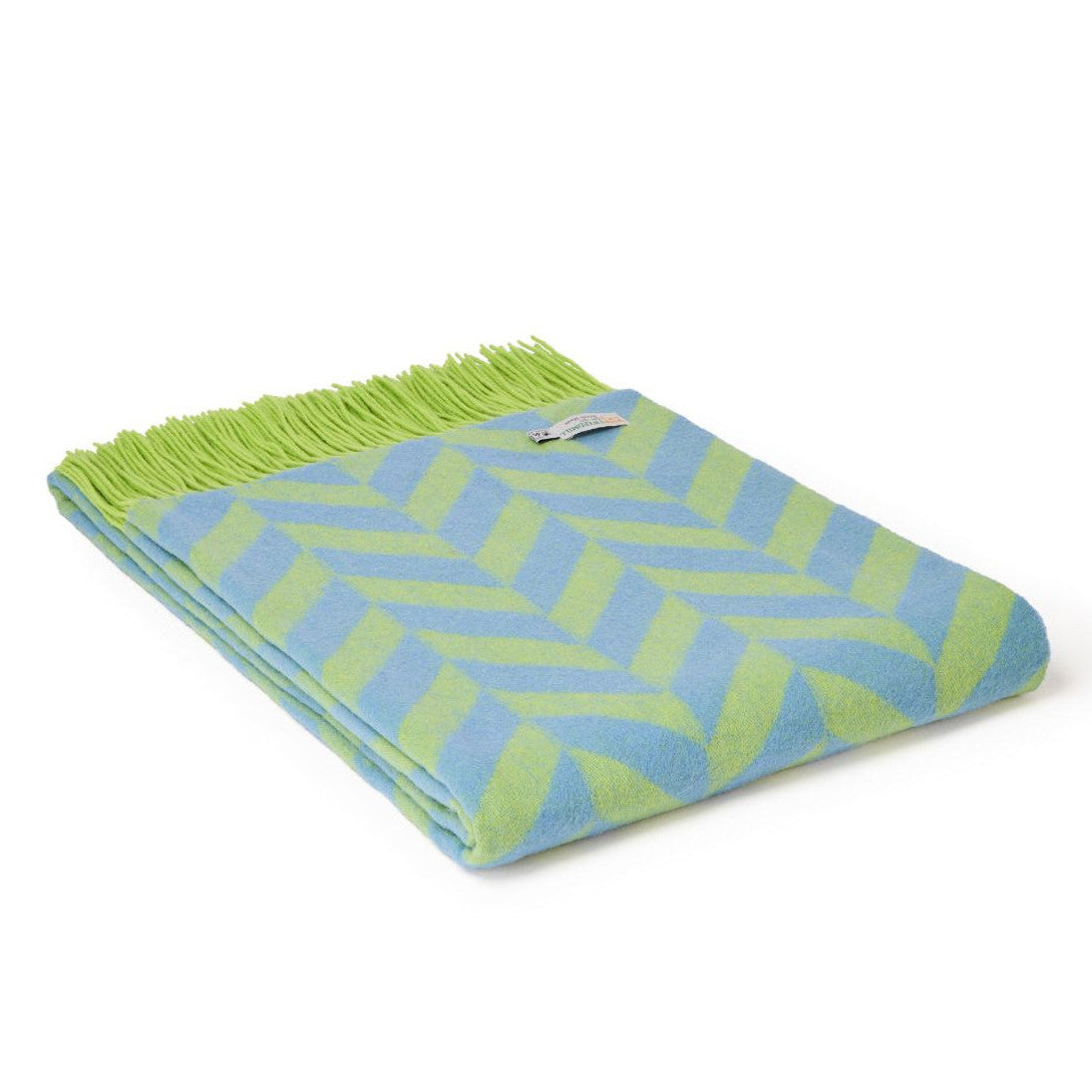 Zest & Blue Chunky Herringbone Lambswool Throw