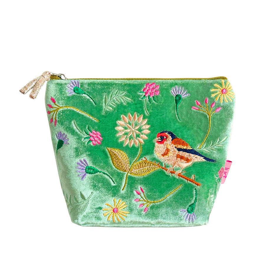 Cosmetic Purse Aqua Goldfinch