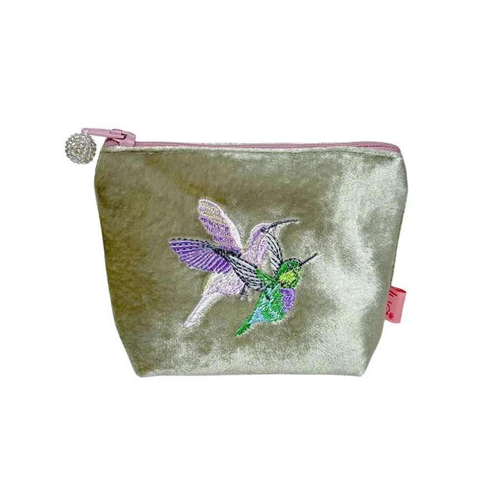 Hummingbird Mini Velvet Purse