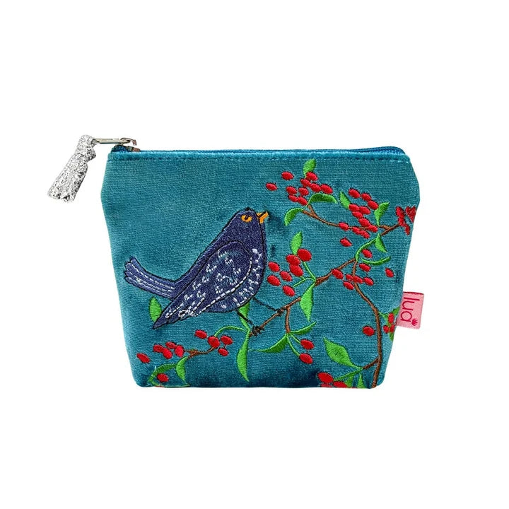 Blackbird & Berries Velvet Mini Purse