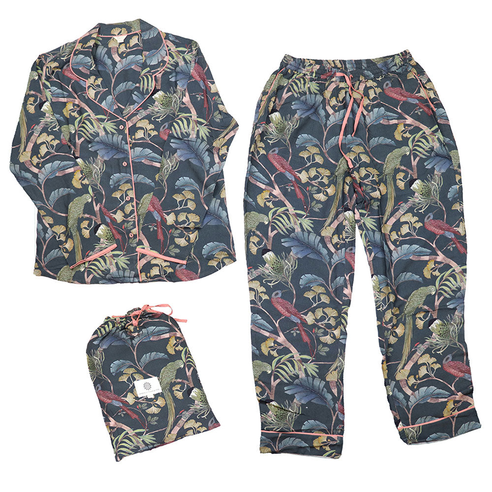 Navy Tropical Pajamas