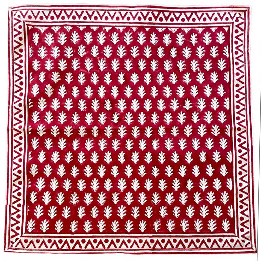 Red Acorn Cotton Napkin
