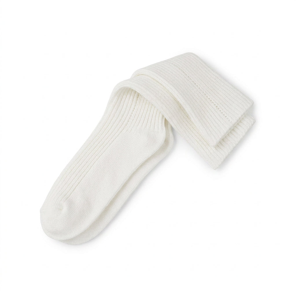 white cashmere socks
