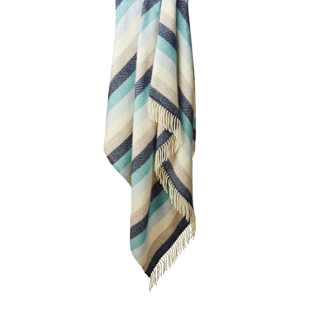Seashore Stripe Pure New Wool Throw