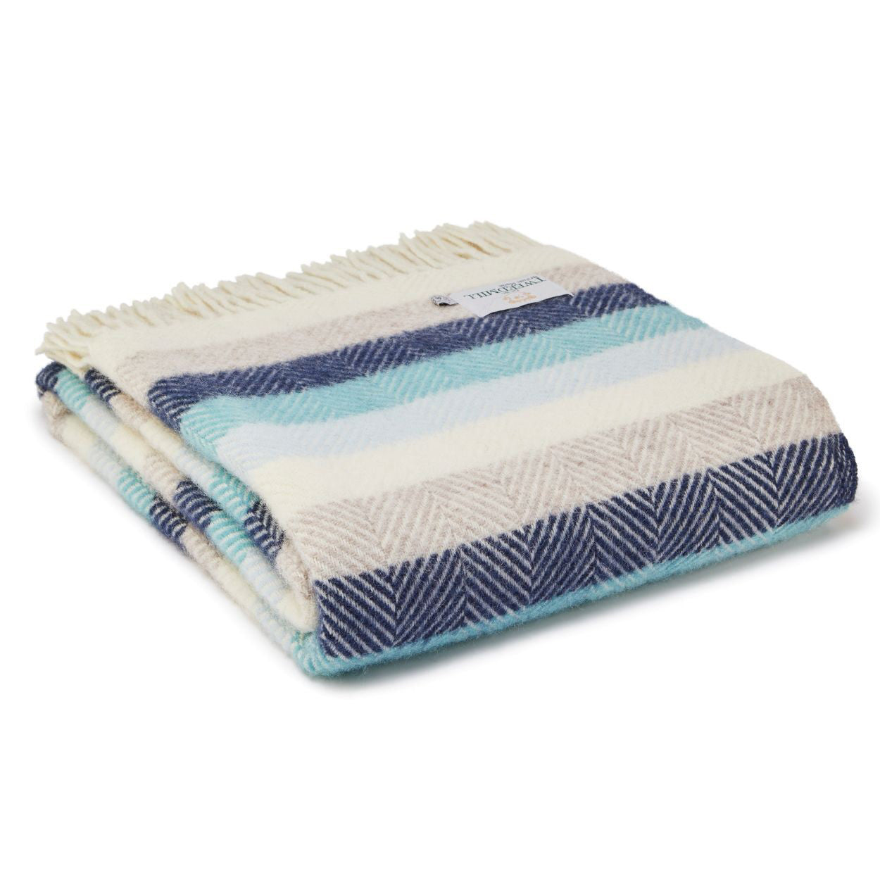 Seashore Stripe Pure New Wool Throw