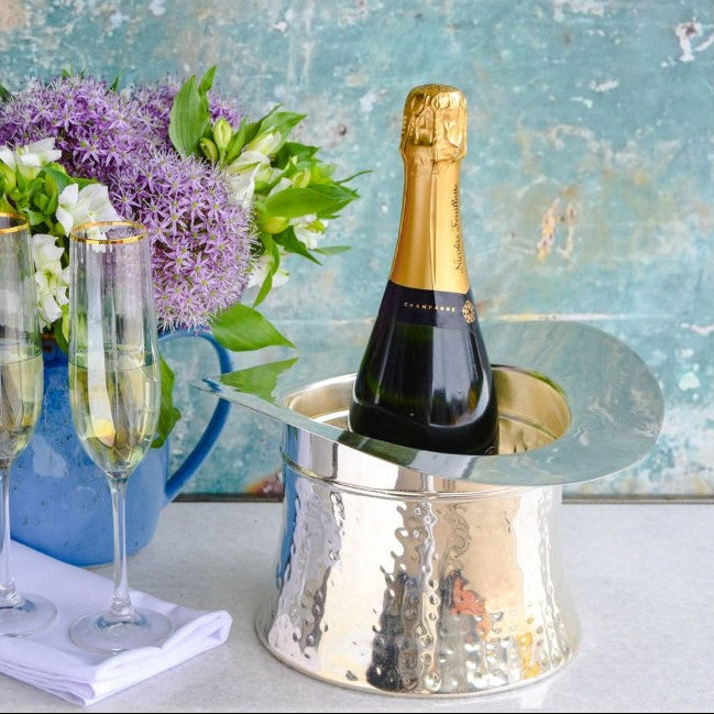 Top Hat Silver Wine Cooler