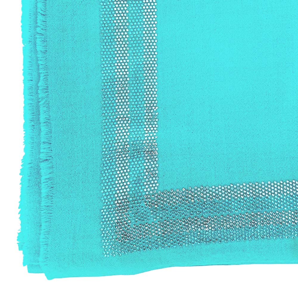 Turquoise Swarovski Cashmere Wrap