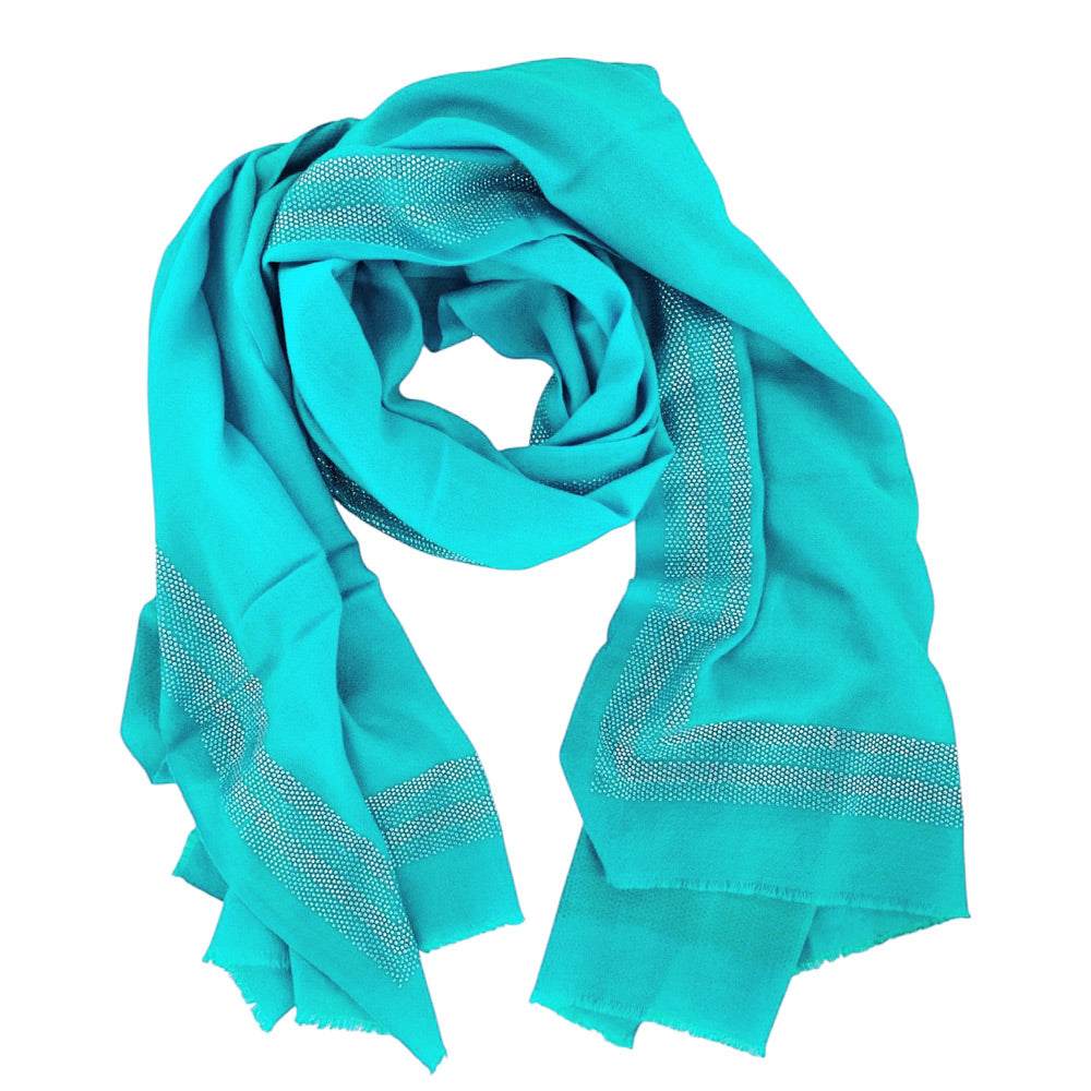 Turquoise Swarovski Cashmere Wrap